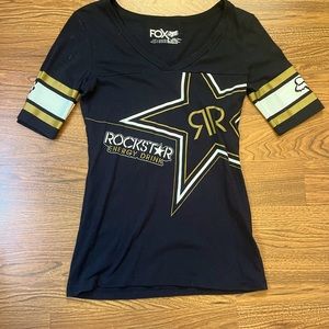 Lot of 2-Womens Fox Racing Rockstar shirts